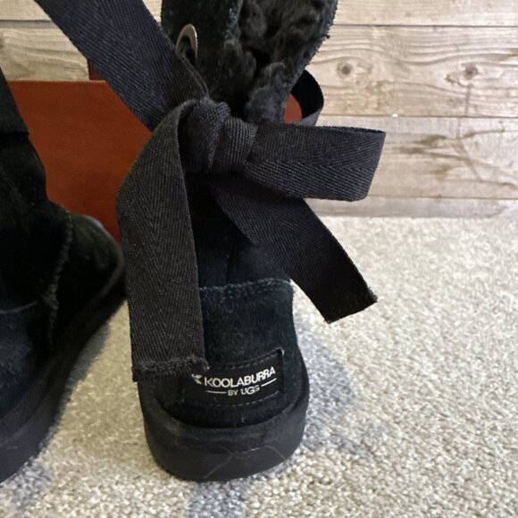 KOOLABURRA By UGG Andrah 1108611 YOUTH Women’s Boots Size 1 Fleece Lined BLACK - Picture 6 of 11